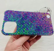 Luxe Bling Phone Case for iPhone - Magic Green - Premium Glass Rhinestones