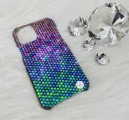 Luxe Bling Phone Case for iPhone - Magic Green - Premium Glass Rhinestones