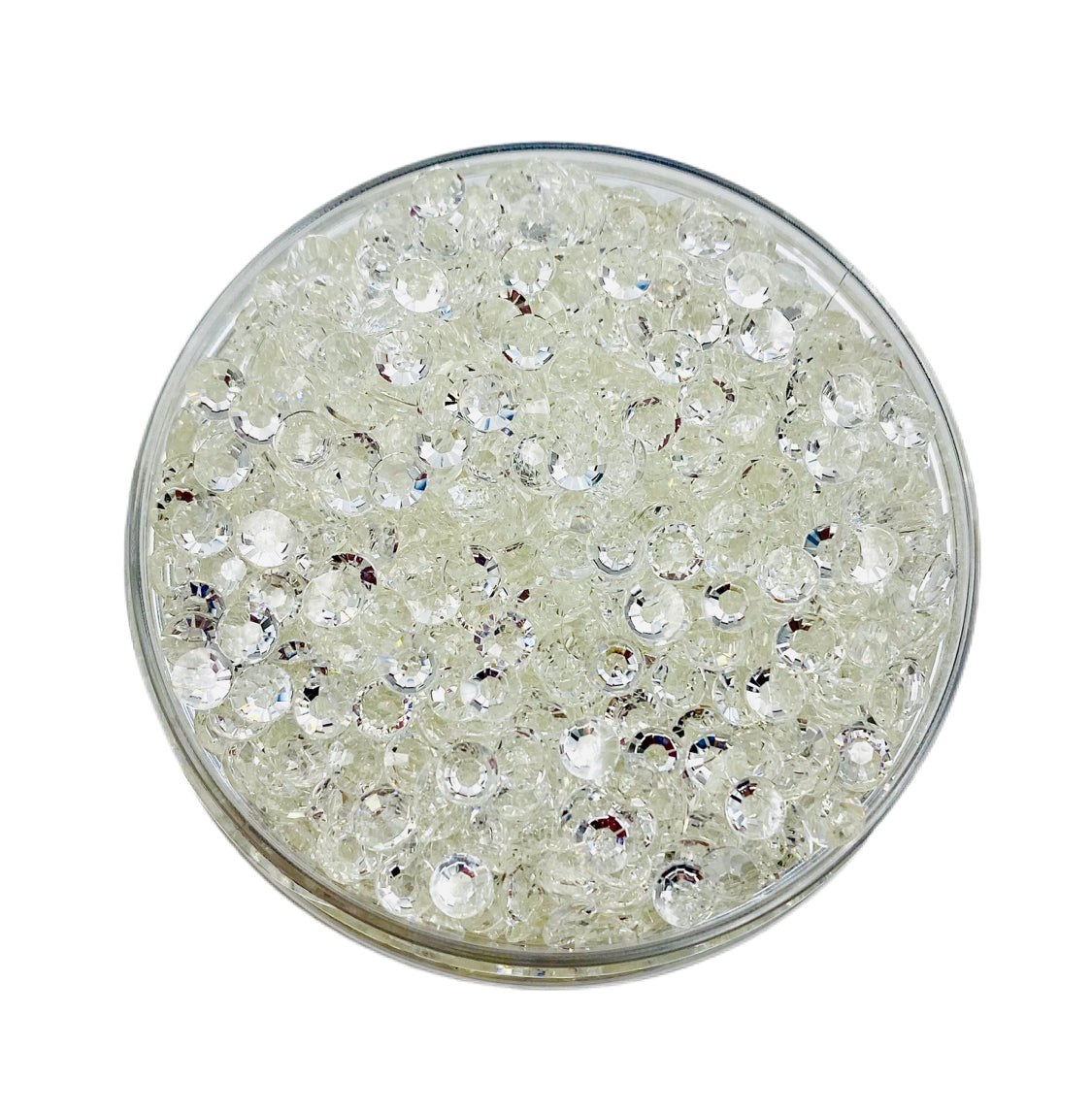 TRANSPARENT Resin / Jelly Round Flat Back Rhinestones  - Rock Candy