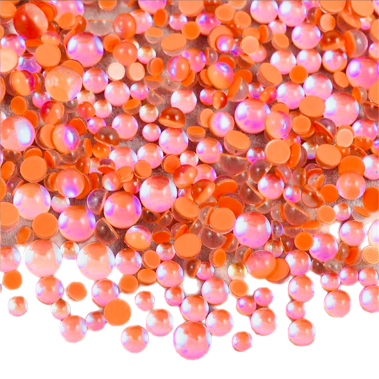 Hyacinth Happy Mermaid Tears Round Glass Flatback Crystals